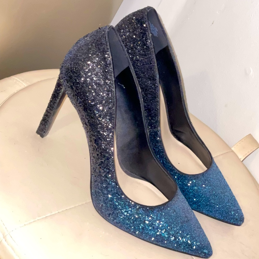 Gorgeous Sparkly Ombré Nine West Heels Size 9